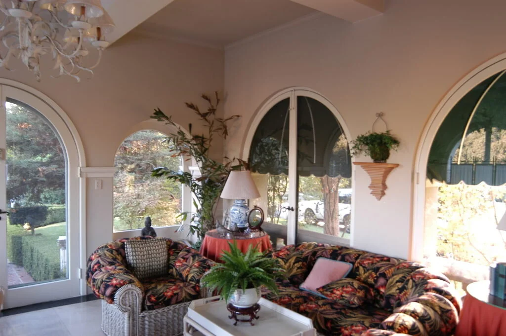 A before photo of the room transformed by Mark Cutler Design.