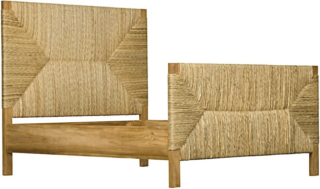 Noir Furniture Holden Bed, Queen, Teak