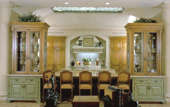 A kitchen with European elegance.